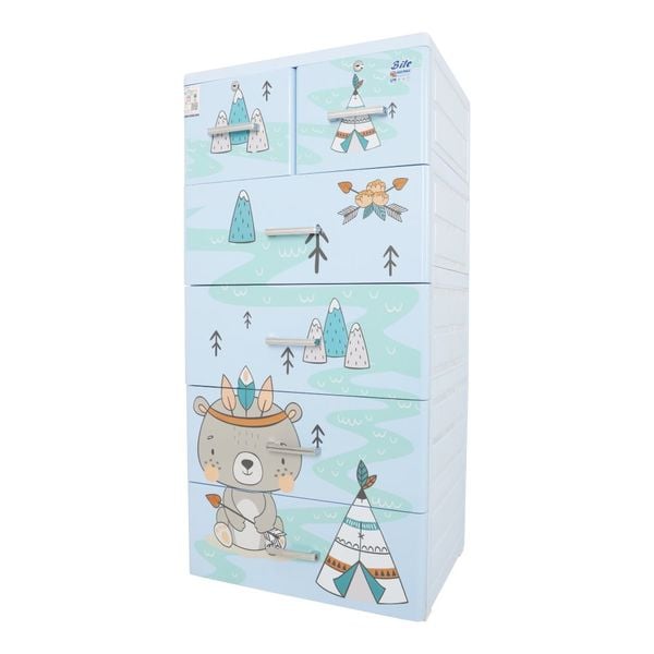 Tủ nhựa BITE 5 tầng - Nội Ngoại Thất Inox Nhựa - Qui Phúc - quiphuc.com