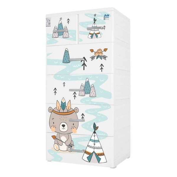 Tủ nhựa BITE 5 tầng - Nội Ngoại Thất Inox Nhựa - Qui Phúc - quiphuc.com