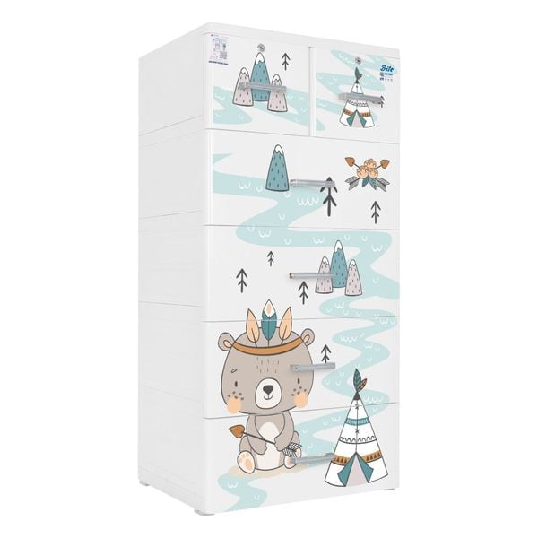 Tủ nhựa BITE 5 tầng - Nội Ngoại Thất Inox Nhựa - Qui Phúc - quiphuc.com