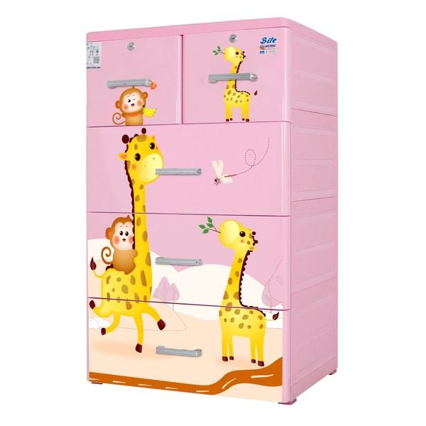 Tủ nhựa BITE 4 tầng - Nội Ngoại Thất Inox Nhựa - Qui Phúc - quiphuc.com