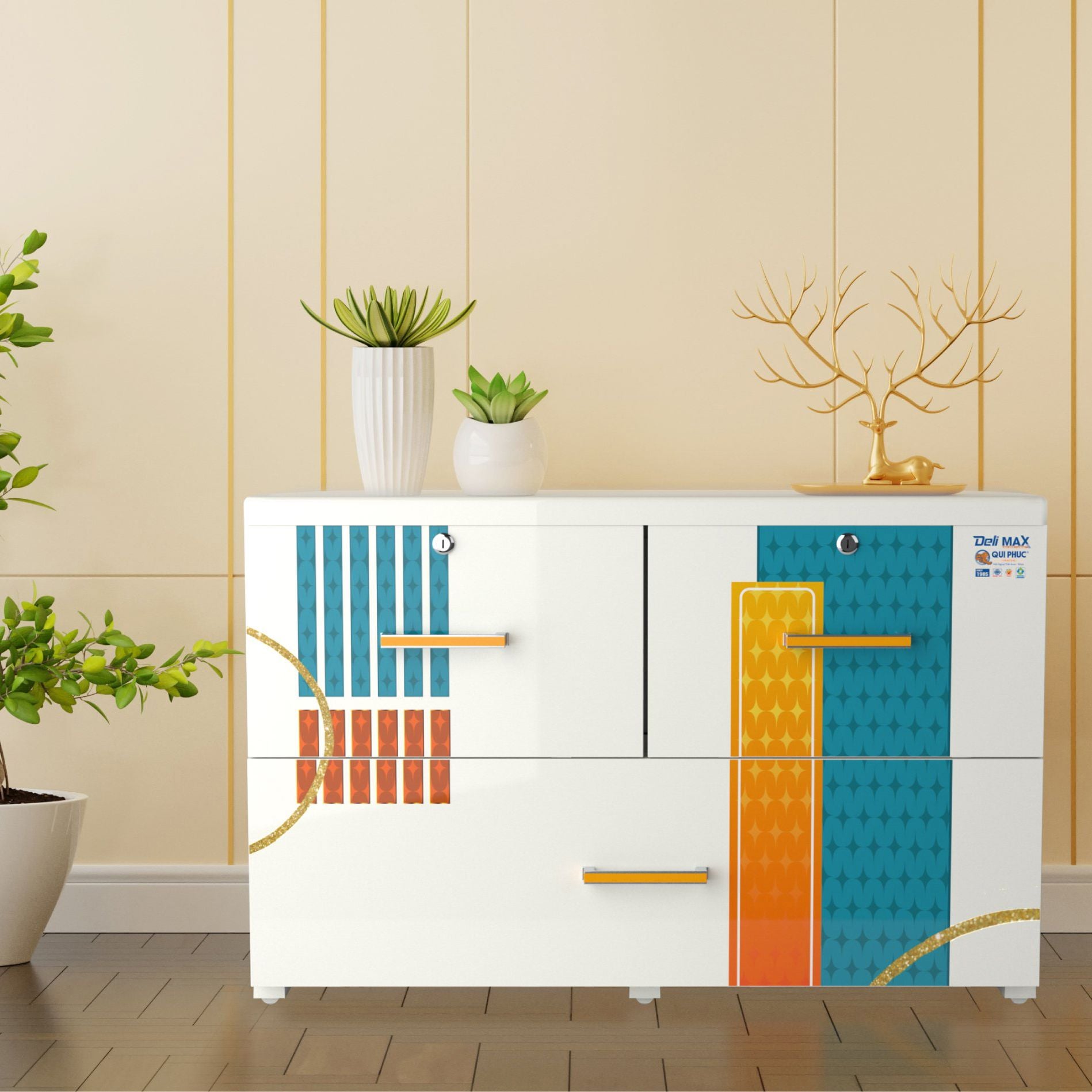  Tủ nhựa DELI MAX 2 tầng 