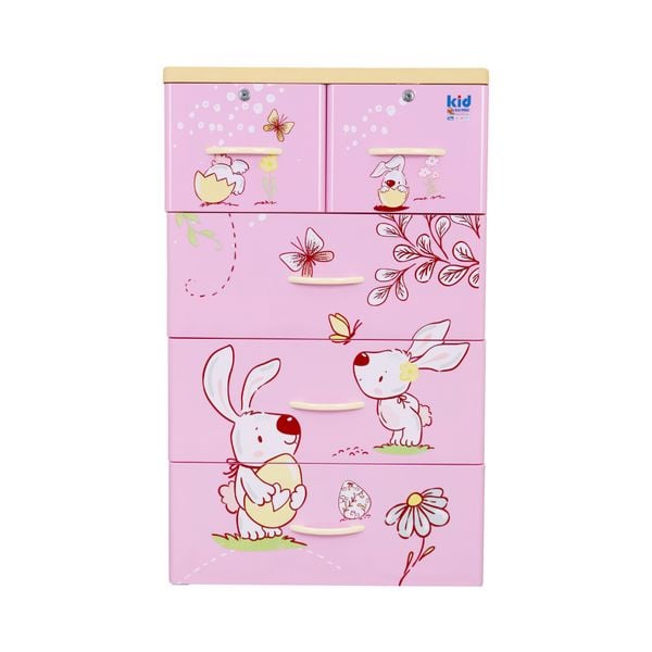 Tủ nhựa KID 4 tầng - Nội Ngoại Thất Inox Nhựa - Qui Phúc - quiphuc.com