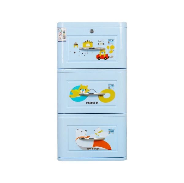 Tủ nhựa LUCKY 3 tầng - Nội Ngoại Thất Inox Nhựa - Qui Phúc - quiphuc.com