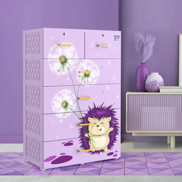 Tủ nhựa DELI MAX 5 tầng - Nội Ngoại Thất Inox Nhựa - Qui Phúc - quiphuc.com