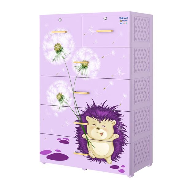 Tủ nhựa DELI MAX 5 tầng - Nội Ngoại Thất Inox Nhựa - Qui Phúc - quiphuc.com