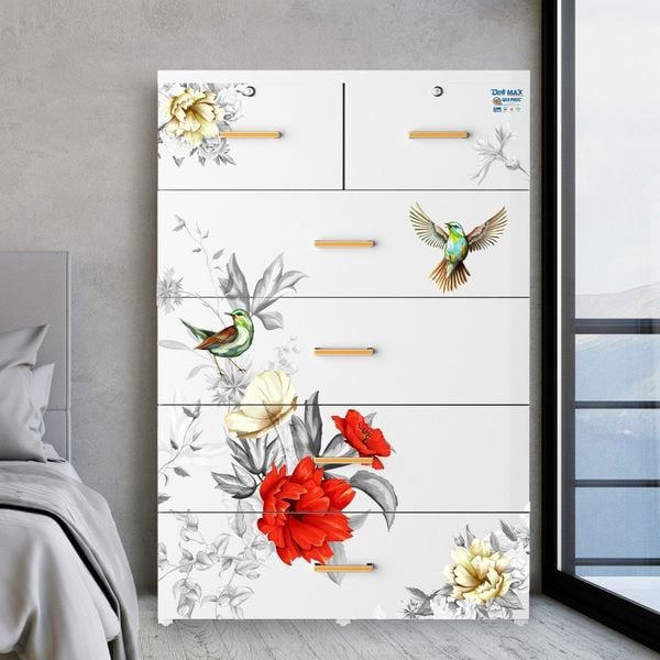 Tủ nhựa DELI MAX 5 tầng - Nội Ngoại Thất Inox Nhựa - Qui Phúc - quiphuc.com