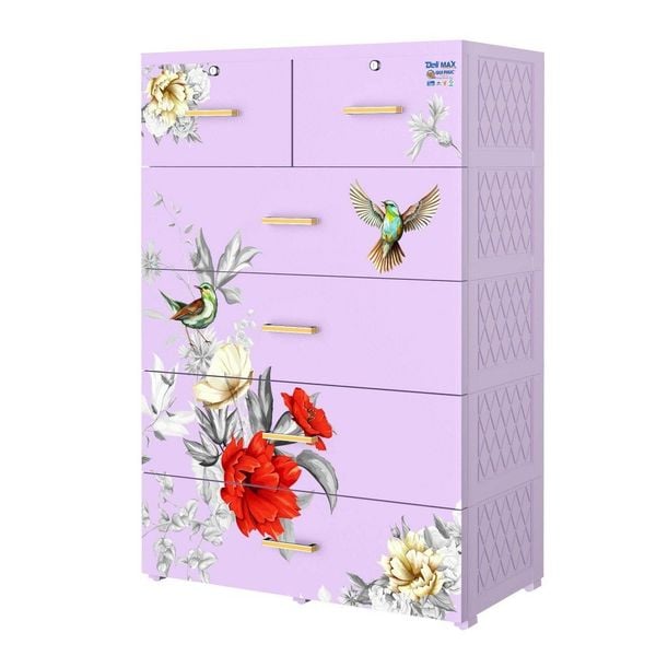 Tủ nhựa DELI MAX 5 tầng - Nội Ngoại Thất Inox Nhựa - Qui Phúc - quiphuc.com