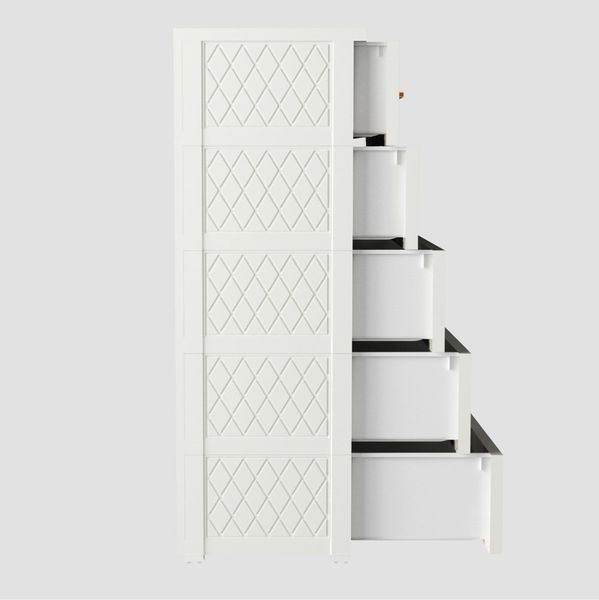 Tủ nhựa DELI MAX 5 tầng - Nội Ngoại Thất Inox Nhựa - Qui Phúc - quiphuc.com