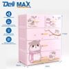 Tủ nhựa DELI MAX 4 tầng - Nội Ngoại Thất Inox Nhựa - Qui Phúc - quiphuc.com