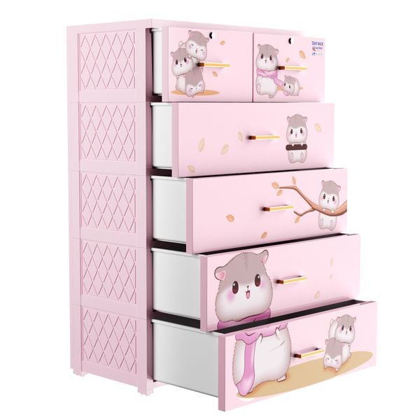 Tủ nhựa DELI MAX 5 tầng - Nội Ngoại Thất Inox Nhựa - Qui Phúc - quiphuc.com