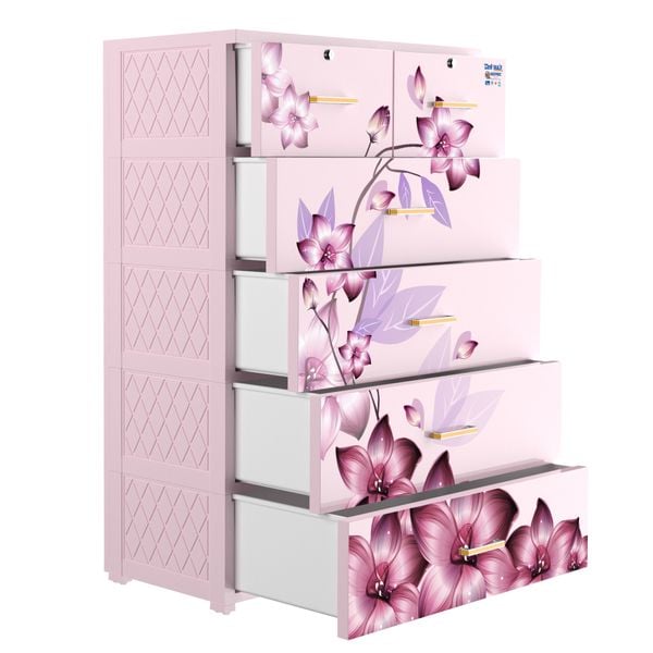Tủ nhựa DELI MAX 5 tầng - Nội Ngoại Thất Inox Nhựa - Qui Phúc - quiphuc.com