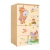 Tủ nhựa KID 4 tầng - Nội Ngoại Thất Inox Nhựa - Qui Phúc - quiphuc.com