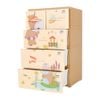 Tủ nhựa KID 4 tầng - Nội Ngoại Thất Inox Nhựa - Qui Phúc - quiphuc.com