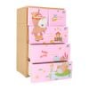 Tủ nhựa KID 4 tầng - Nội Ngoại Thất Inox Nhựa - Qui Phúc - quiphuc.com