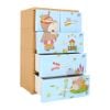 Tủ nhựa KID 4 tầng - Nội Ngoại Thất Inox Nhựa - Qui Phúc - quiphuc.com