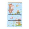 Tủ nhựa KID 4 tầng - Nội Ngoại Thất Inox Nhựa - Qui Phúc - quiphuc.com