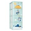 Tủ nhựa LUCKY 4 tầng - Nội Ngoại Thất Inox Nhựa - Qui Phúc - quiphuc.com