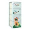 Tủ nhựa LUCKY 4 tầng - Nội Ngoại Thất Inox Nhựa - Qui Phúc - quiphuc.com