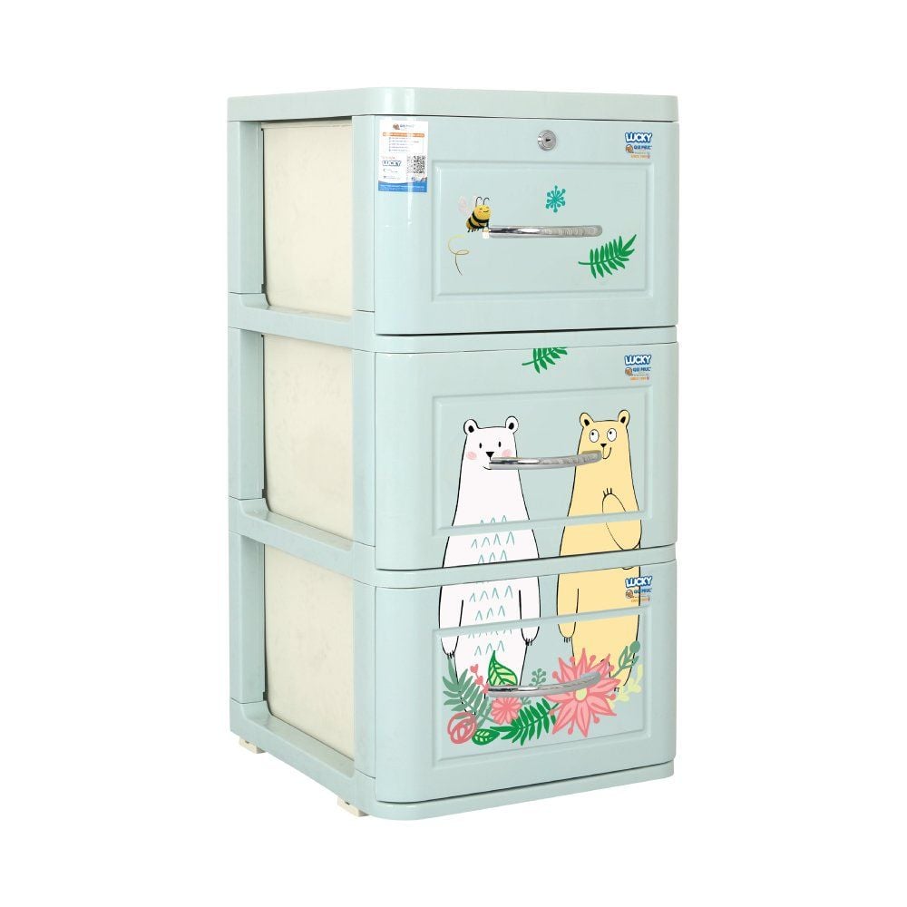  Tủ nhựa LUCKY 3 tầng 
