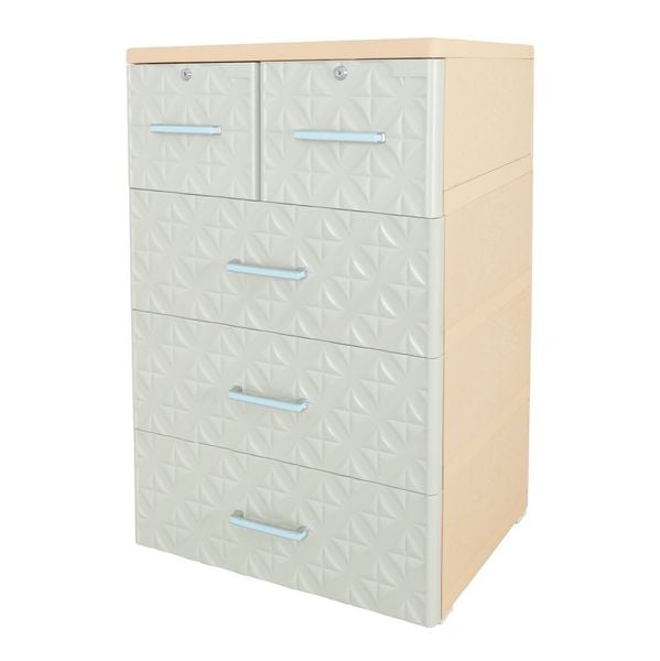 Tủ nhựa PARIS 4 tầng - Nội Ngoại Thất Inox Nhựa - Qui Phúc - quiphuc.com