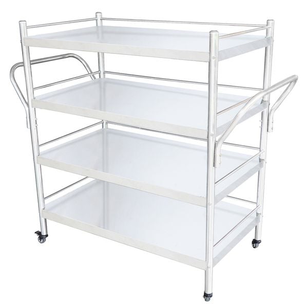 Xe đẩy thức ăn - Nội Ngoại Thất Inox Nhựa - Qui Phúc - quiphuc.com