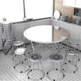  Bộ bàn tròn inox WIN 1m2 10 ghế 