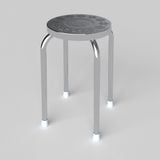  Bộ bàn tròn inox WIN 1m2 10 ghế 