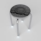  Bộ bàn tròn inox WIN 1m2 10 ghế 