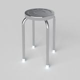  Bộ bàn tròn inox DONA cạnh vuông 1m2 10 ghế 