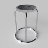  Bàn tròn inox Felix 1m2  + 10 ghế đôn inox Felix 201/ đẩu inox Felix 201 