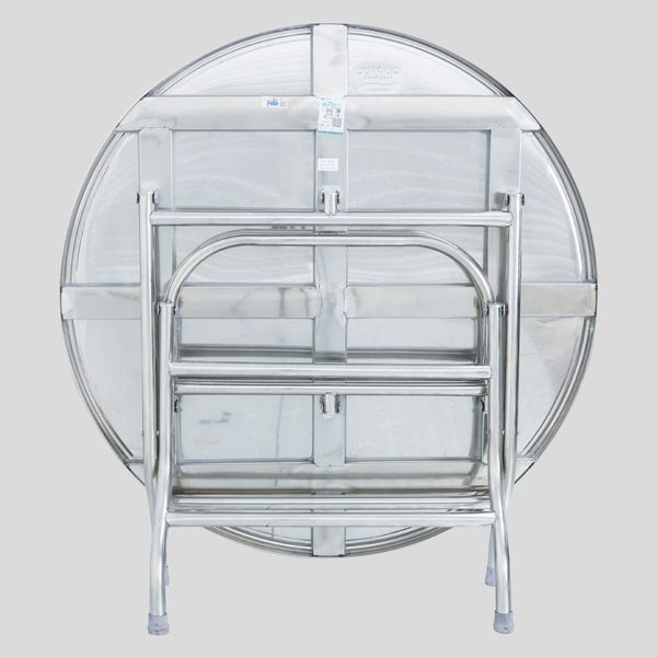 Bộ bàn tròn inox FELIX 1m4 10 ghế - Nội Ngoại Thất Inox Nhựa - Qui Phúc - quiphuc.com
