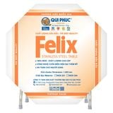  Bộ bàn tròn inox FELIX 1m4 10 ghế 