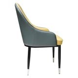  Bộ bàn CERAMIC trắng chân chữ X 6 ghế 