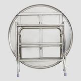  Bộ bàn tròn inox SUPER 1m2 10 ghế đôn 