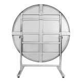  Bộ bàn tròn inox FELIX Otis 1m2 10 ghế đẩu inox 