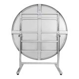  Bộ bàn tròn inox FELIX Otis 1m2 10 ghế nhựa cao 