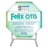  Bộ bàn tròn inox FELIX Otis 1m2 10 ghế đẩu inox 