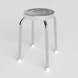  Bộ bàn tròn inox FELIX Otis 1m2 10 ghế đẩu inox 