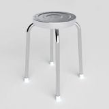  Bộ bàn tròn inox FELIX Otis 1m2 10 ghế đẩu inox 