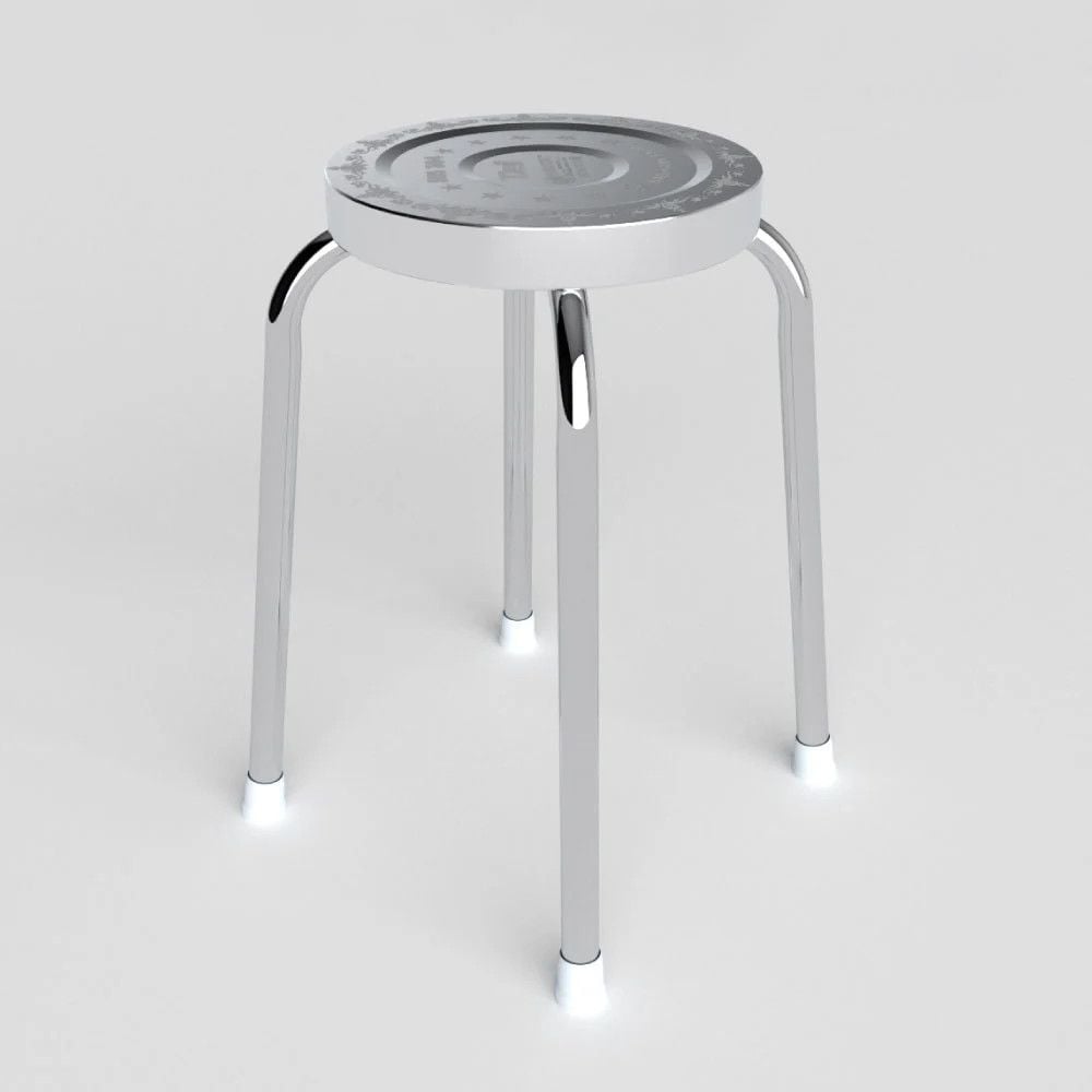  Bộ bàn tròn inox FELIX Otis 1m2 10 ghế đẩu inox 