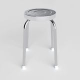  Bộ bàn tròn inox FELIX Otis 1m2 10 ghế đẩu inox 