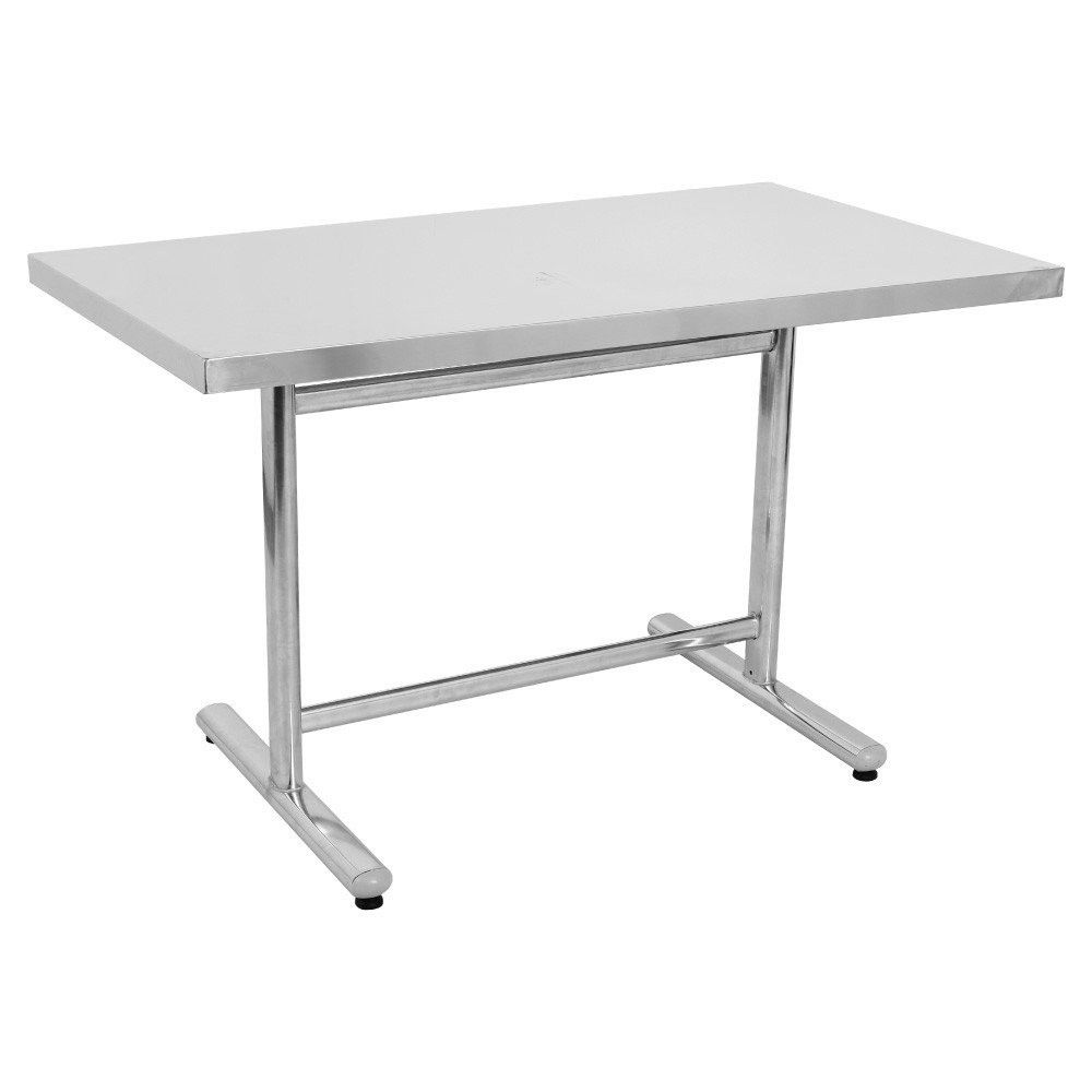  Bộ bàn inox chữ nhật FELIX Otis 8 ghế nhựa cao 