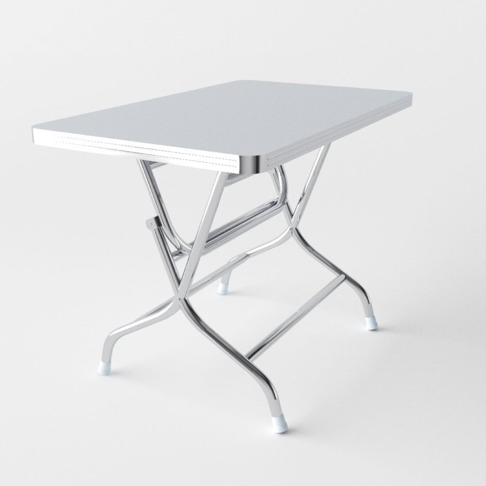  Bộ bàn inox chữ nhật DELI 700x1200mm 4 ghế dựa 