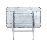 Bộ bàn inox chữ nhật DELI 700x1200mm 4 ghế dựa 