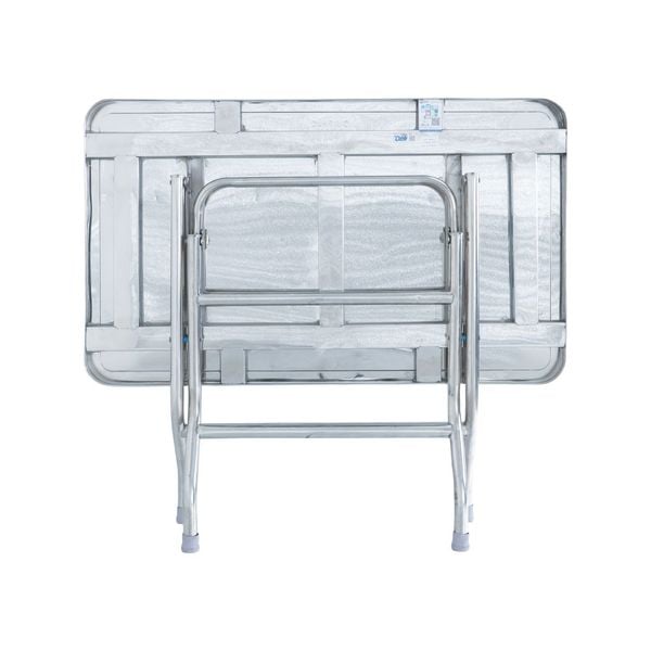 Bộ bàn inox chữ nhật DELI 700x1200mm 4 ghế dựa - Nội Ngoại Thất Inox Nhựa - Qui Phúc - quiphuc.com