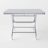  Bộ bàn inox chữ nhật DELI 700x1200mm 4 ghế dựa 