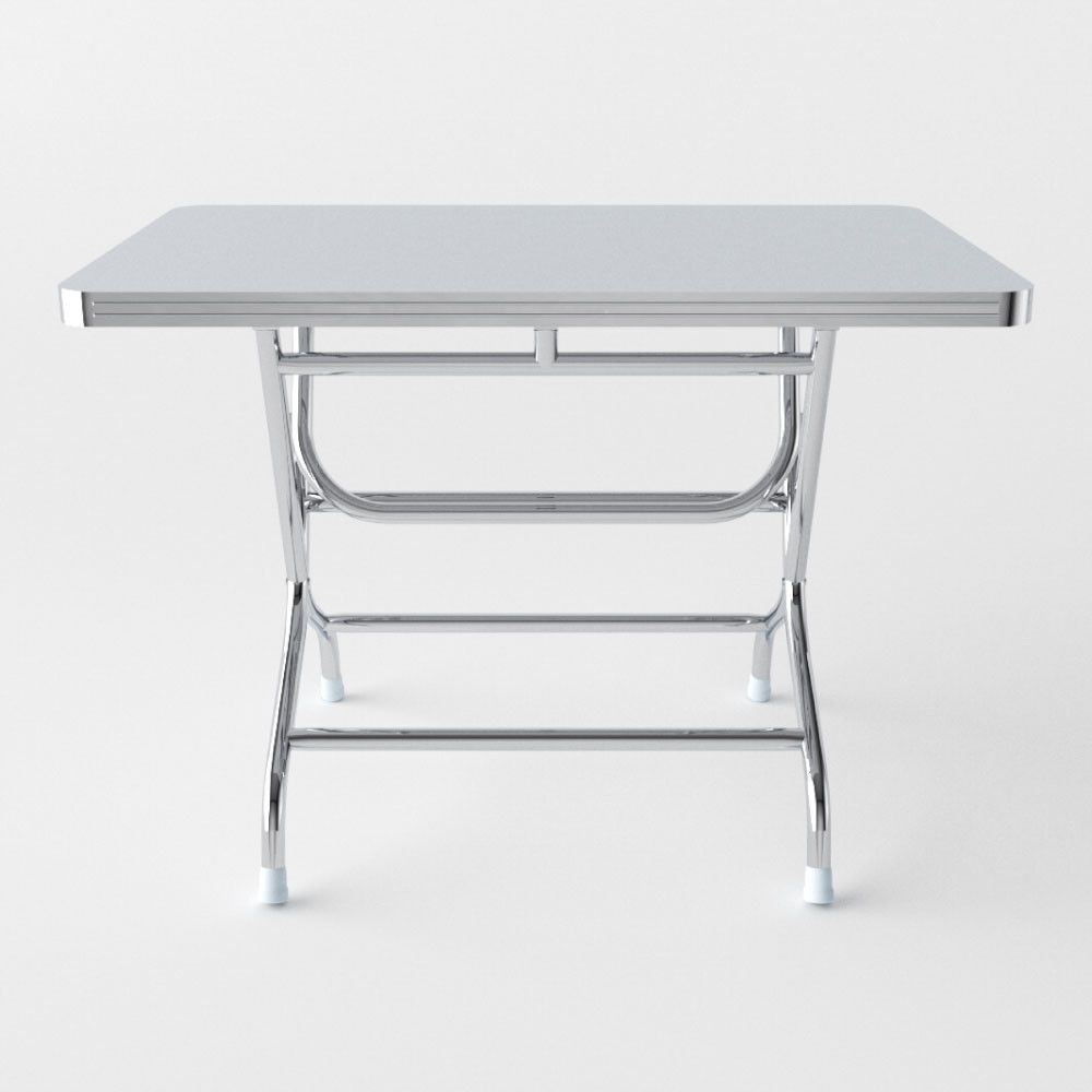  Bộ bàn inox chữ nhật DELI 700x1200mm 4 ghế dựa 