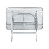  Bộ bàn inox chữ nhật FELIX 4 ghế dựa inox 