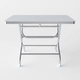  Bộ bàn inox chữ nhật FELIX 4 ghế dựa inox 