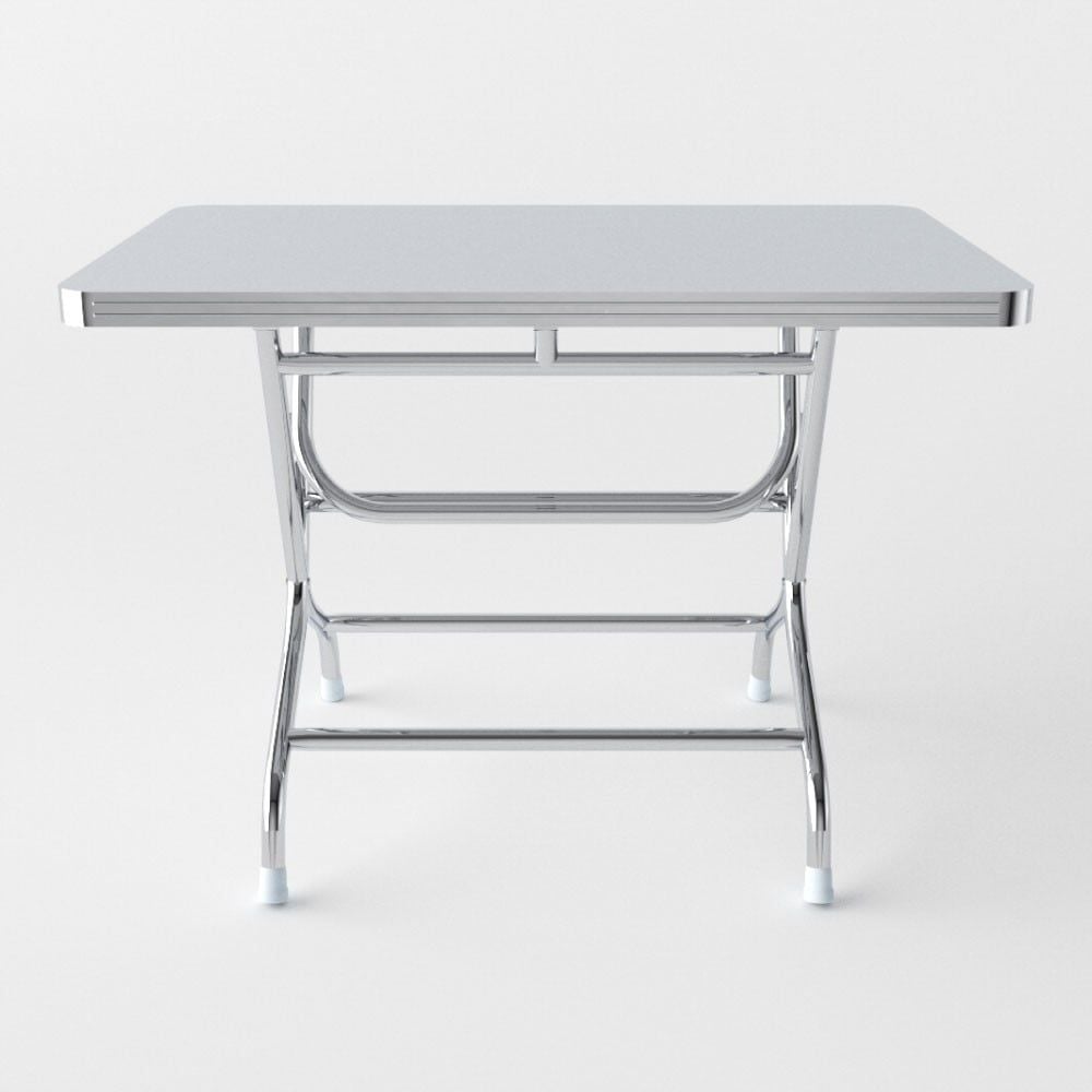  Bộ bàn inox chữ nhật FELIX 4 ghế dựa inox 